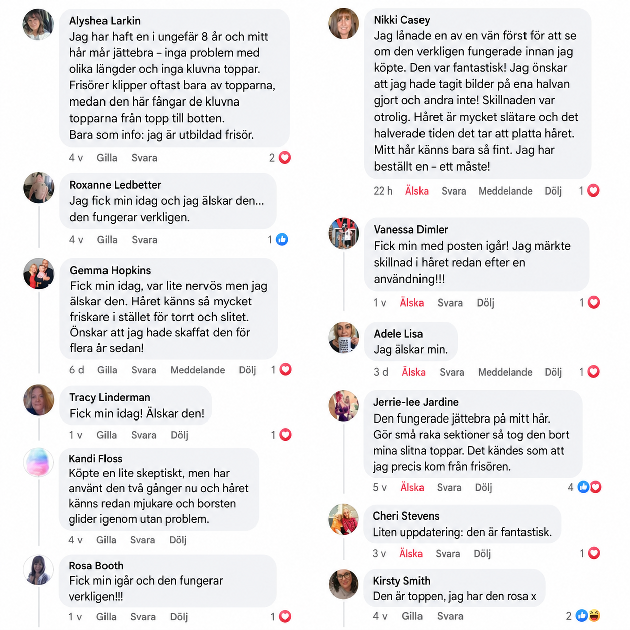 Hårtrimmer för kluvna toppar