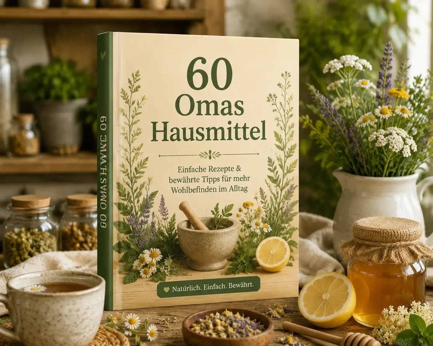 Hol dir mein Playbook: 60 Omas Hausmittel!