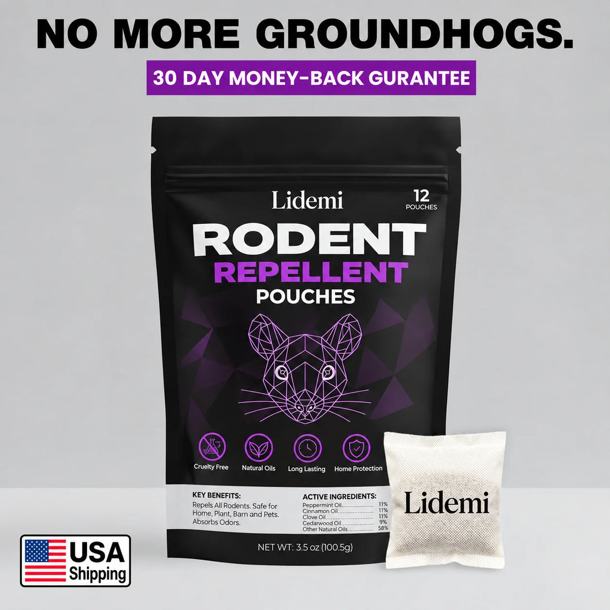 Lidemi Rodent Repellent Pouches